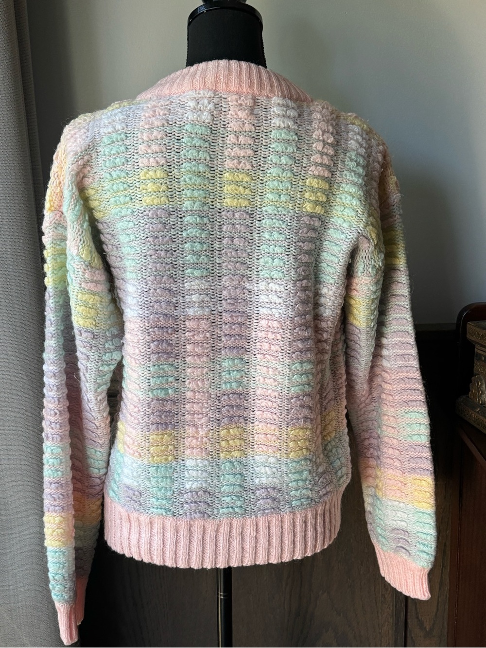 JJ Browne vintage Pastel Multicolor Crewneck Sweater - Women medium - Picture 4 of 6